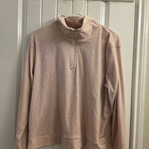 Light Pink Quarter-Zip Pullover
